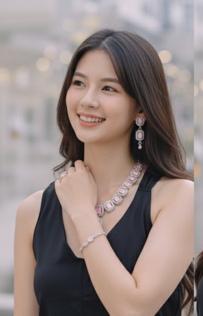 New Tready Silver Jewellery Set