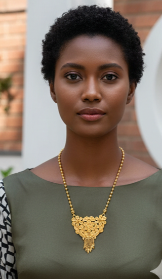 Traditional Gold plated Ki Mala Design With Moti Chen Ladi Long Mangalsutra